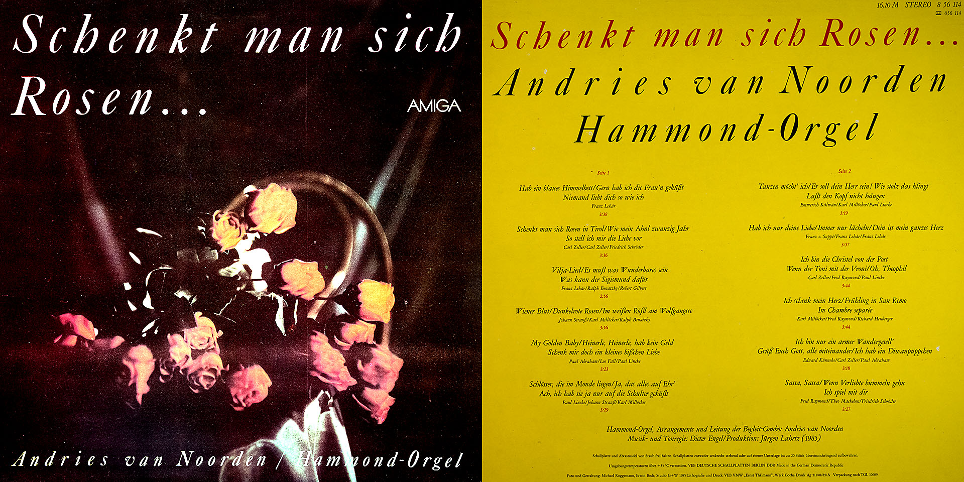 Schenkt man sich Rosen  - Andries van Noorden an der Hammond - Orgel